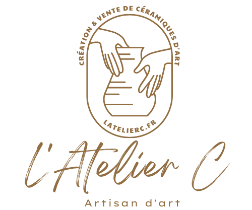 Logo Atelier C : création et vente de céramiques artisanales d'art